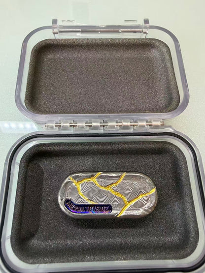 Top B Rain Titanium Stone Textured Engraved
