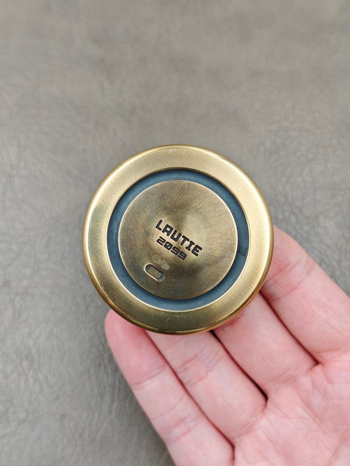 Dealer Button Brass