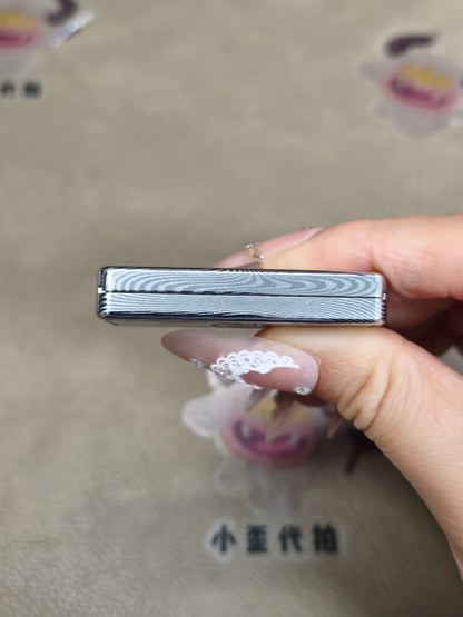 Jingle Bell Damasteel Etched Polished