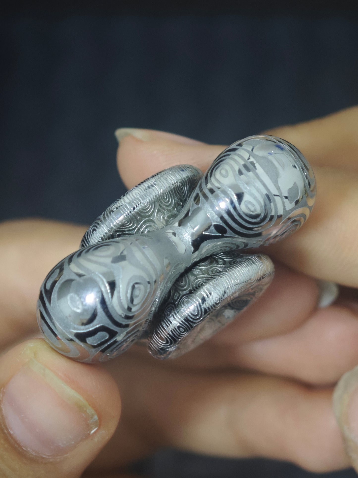 Cell Mini Damasteel Etched