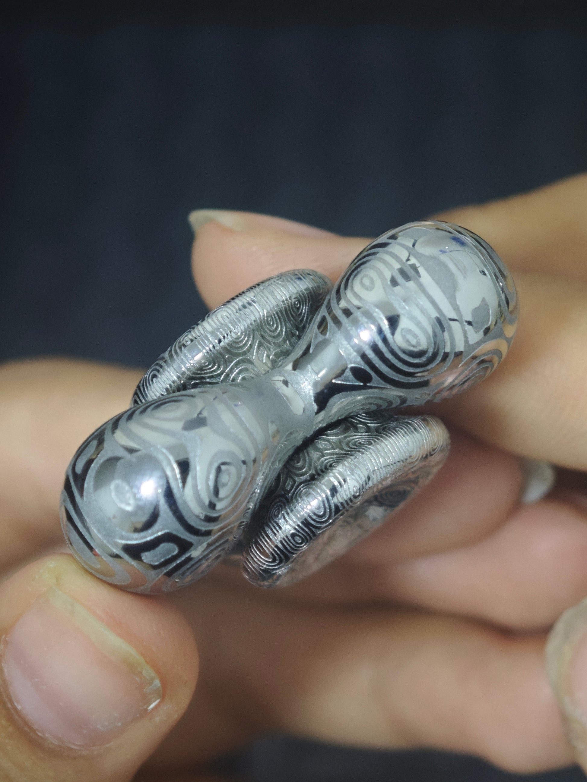 Cell Mini Damasteel Etched