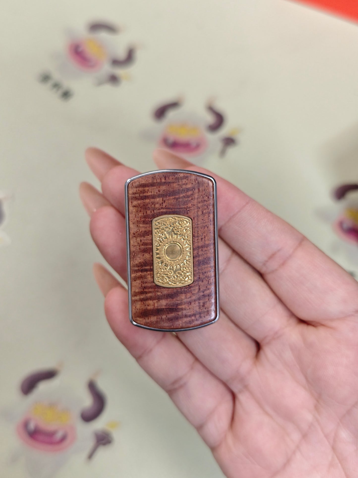 Root Three Redwood Engraved