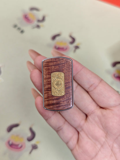 Root Three Redwood Engraved