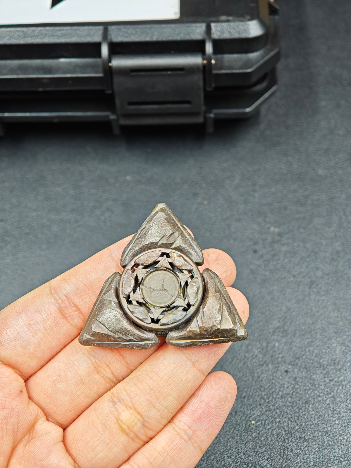 Prism Bearing Cap Stainless Steel Stone Textured