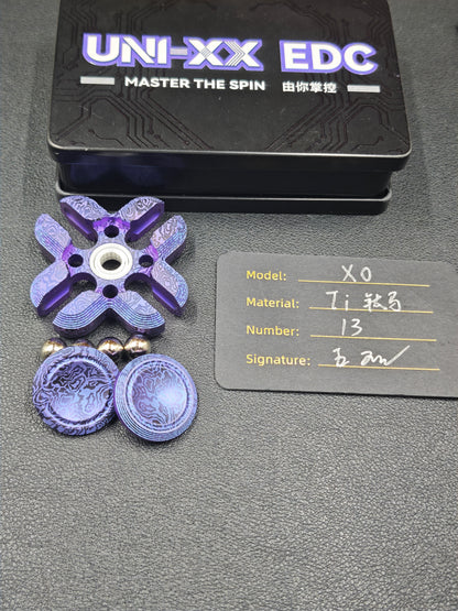 XO Titanium Color-Anodized Engraved
