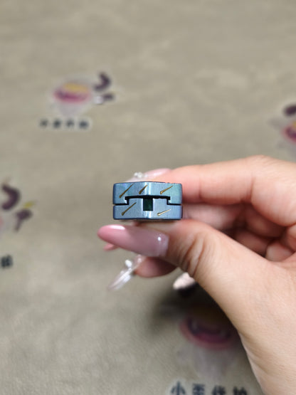 Plane Titanium Engraved