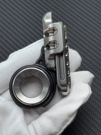 WANWU Exoskeleton Precision Machined Magnetic-Mechanical EDC Fidget Slider Titanium