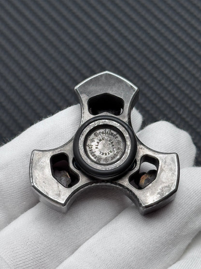 Three Leaf Skull Brass Stainless Steel