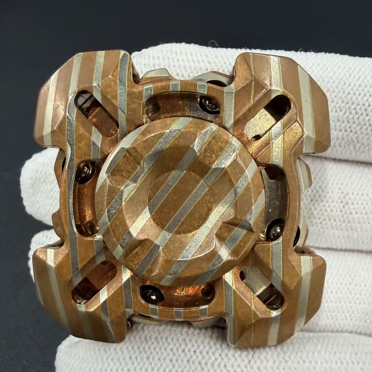 Mortise and Tenon Mokume Copper