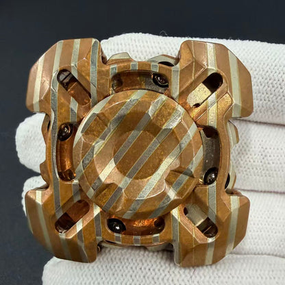 Mortise and Tenon Mokume Copper