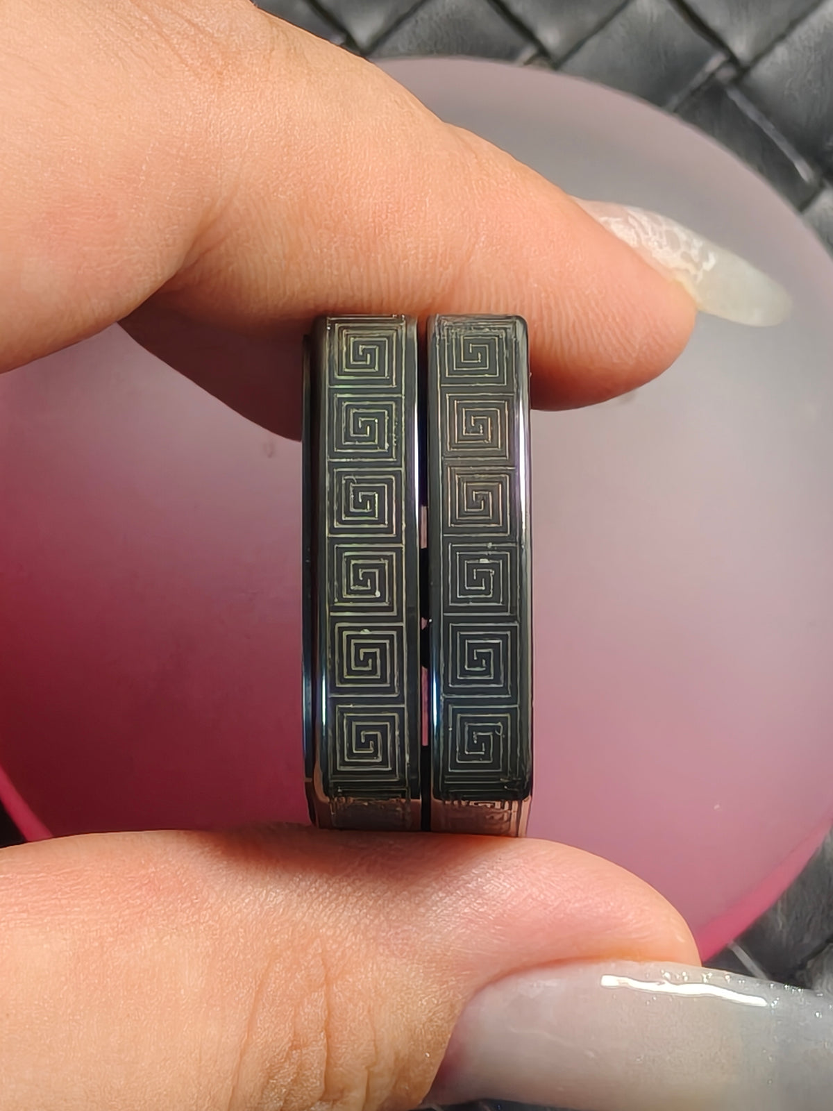 Root Three Zirconium Engraved Polished Limited Edition