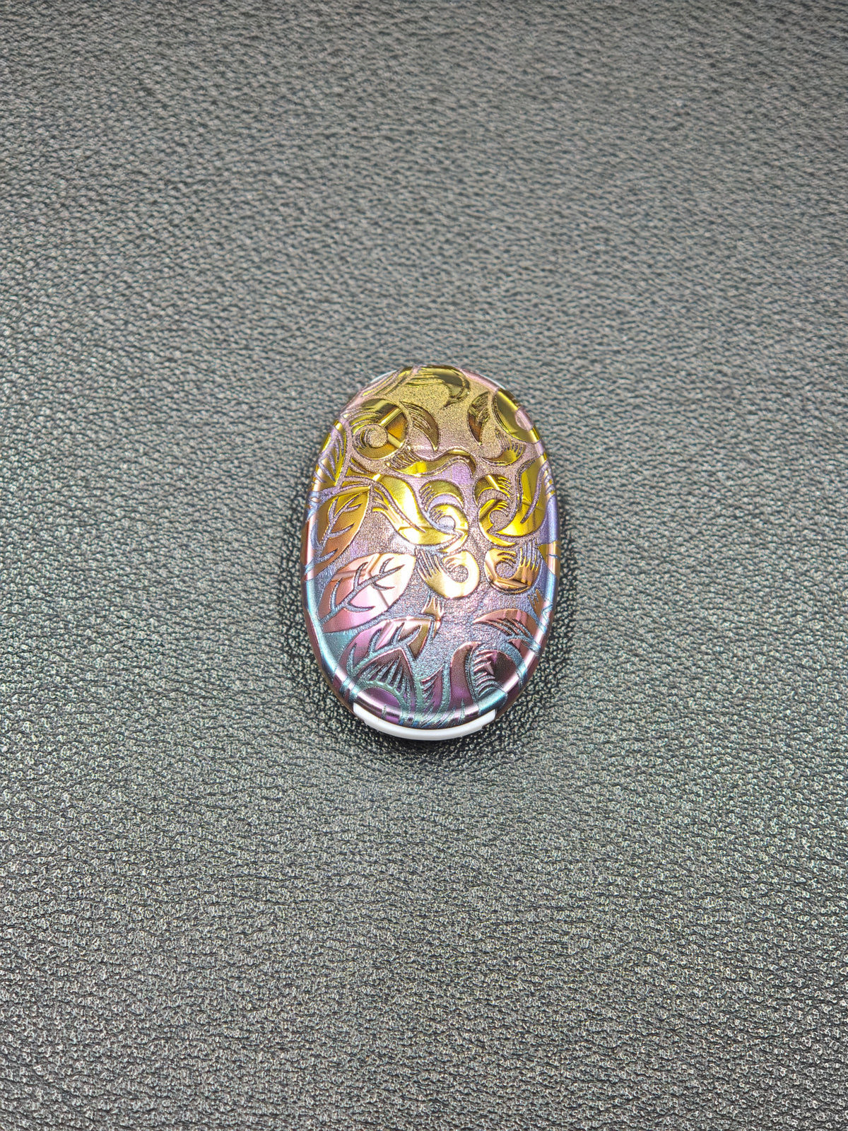 Jingle Beetle Zirconium Engraved Oil Slick