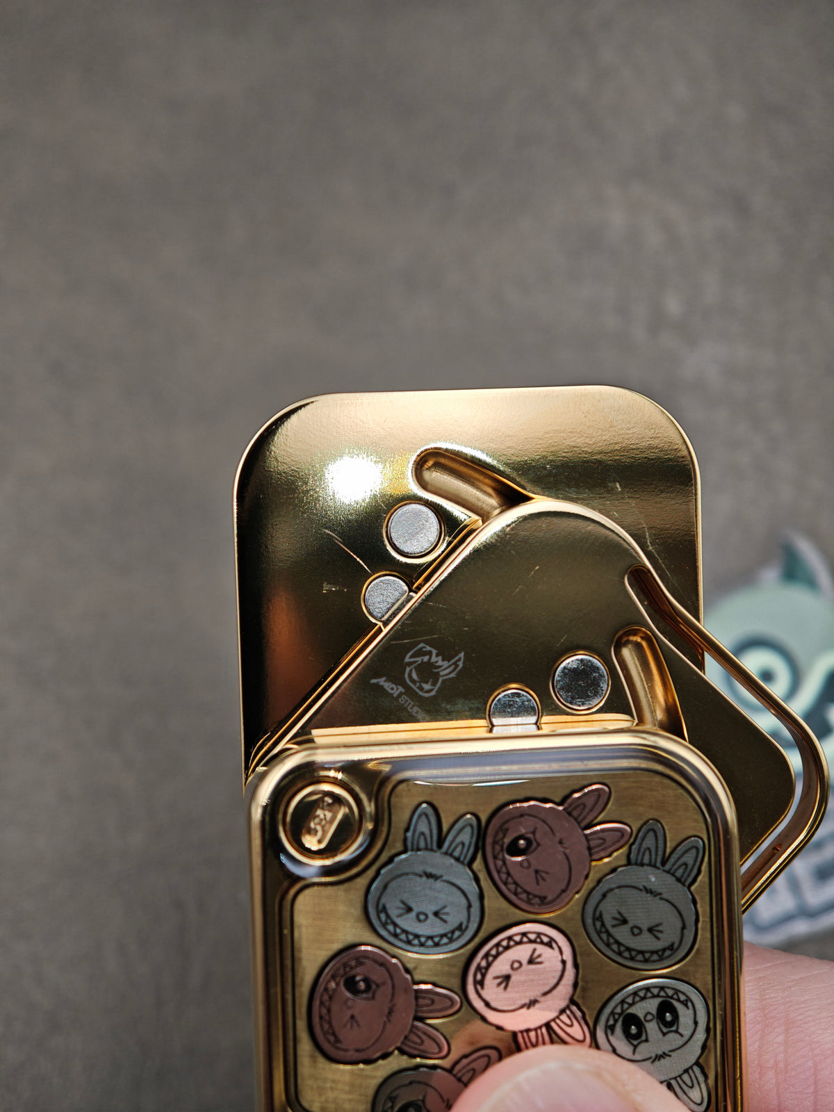 SNAP Zirconium Gold Plated Resin-Sealed