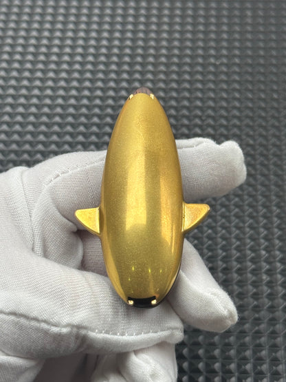 Mini Red Bean Shark Brass