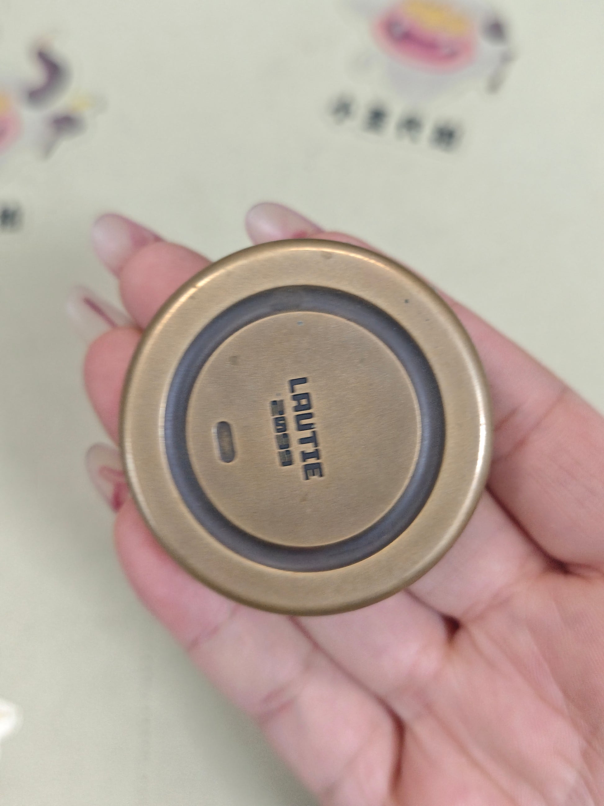 Dealer Button Brass