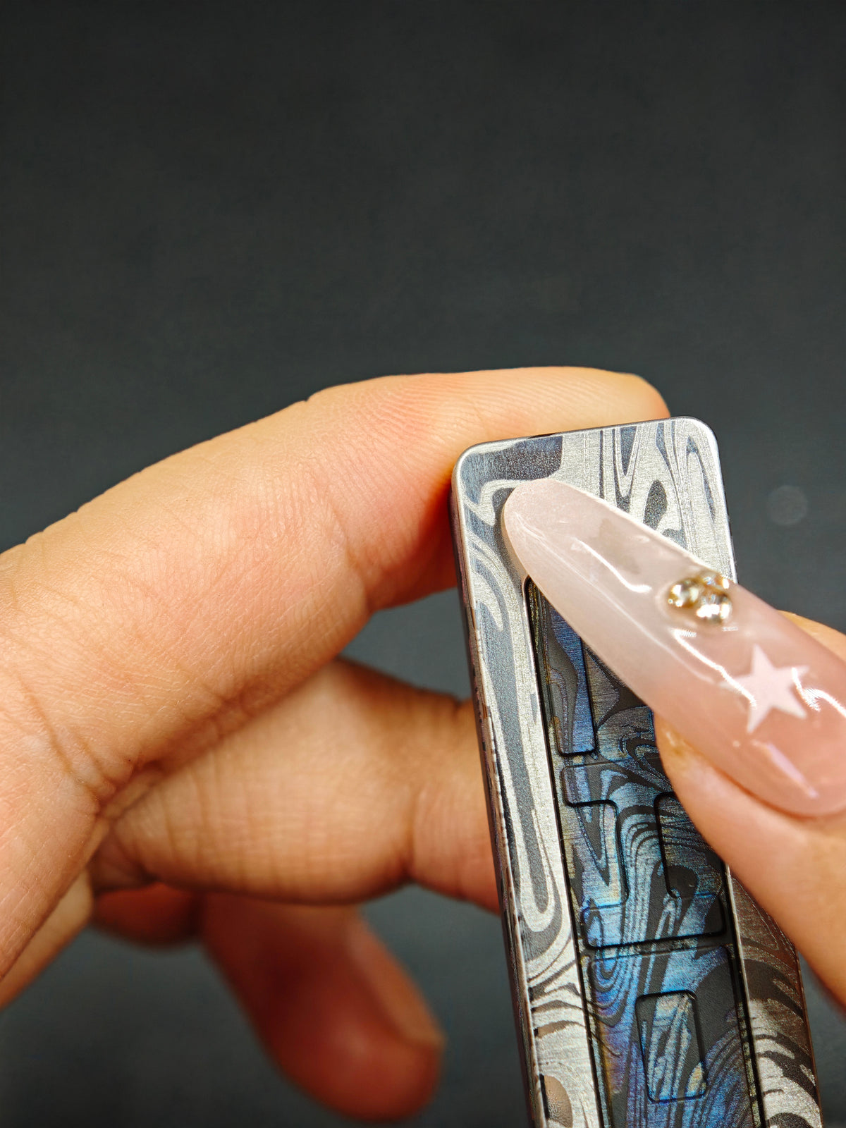 Choc Stainless Steel Resin-Sealed Engraved
