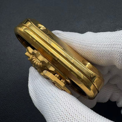 Cyber Jiaotu Damasteel Gold Plated