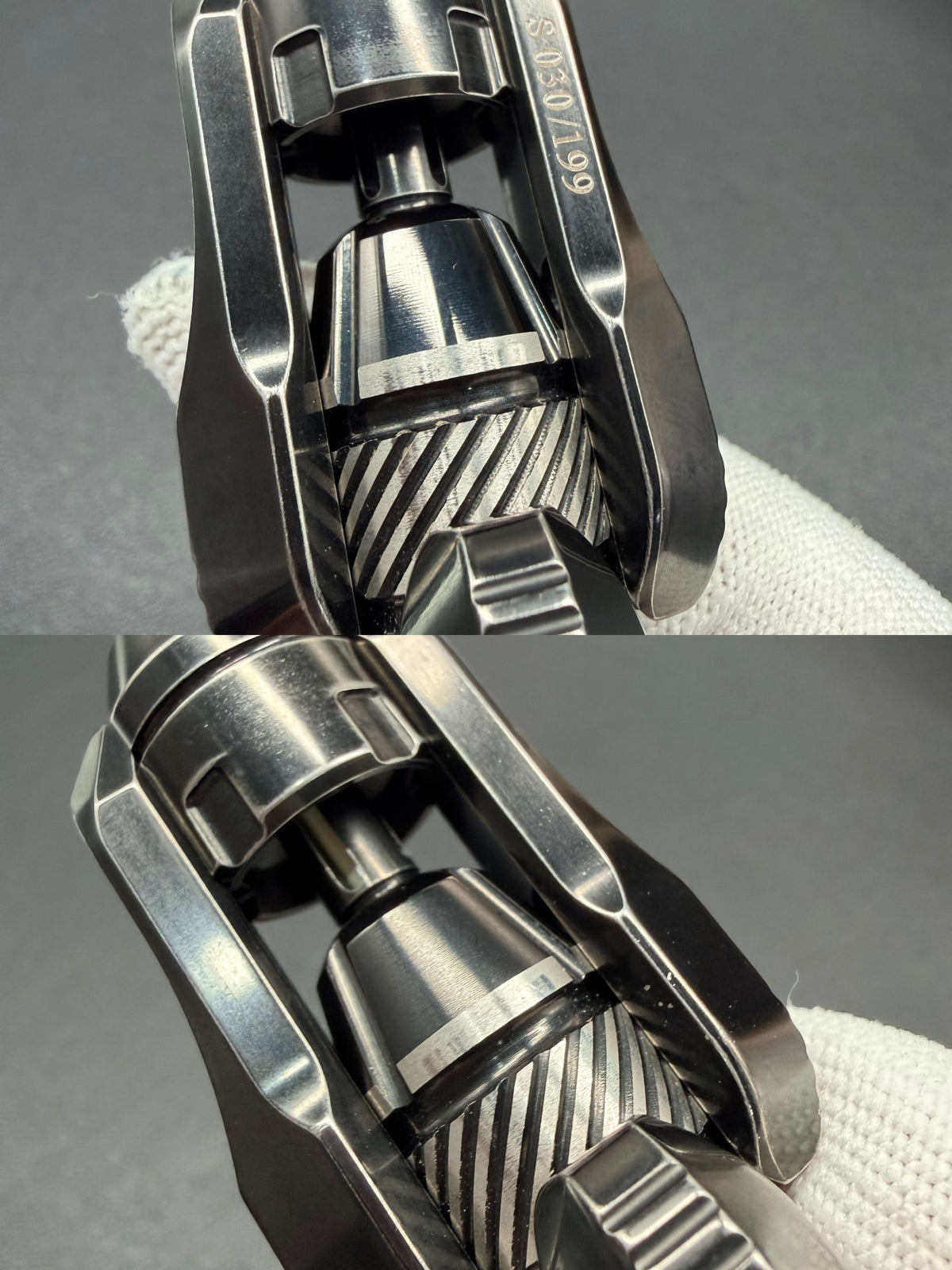 Lazer Crystalized r Stainless Steel Distressed