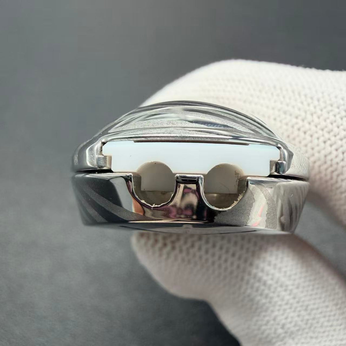 Jingle Beetle Damasteel Etched Polished