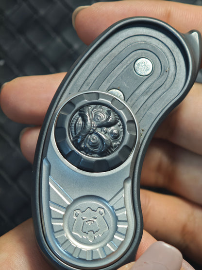 Pea Pod r Zirconium Color-Anodized Stonewashed