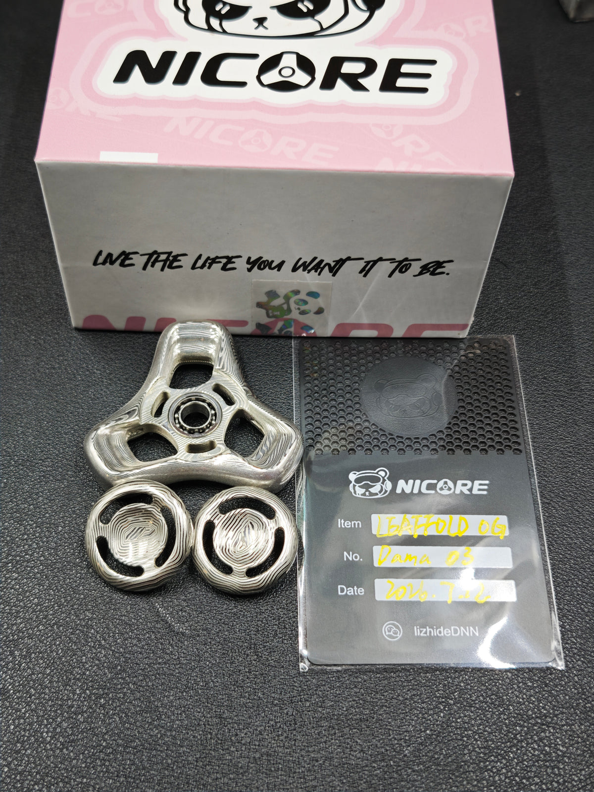 Folding Leaf Mini Damasteel