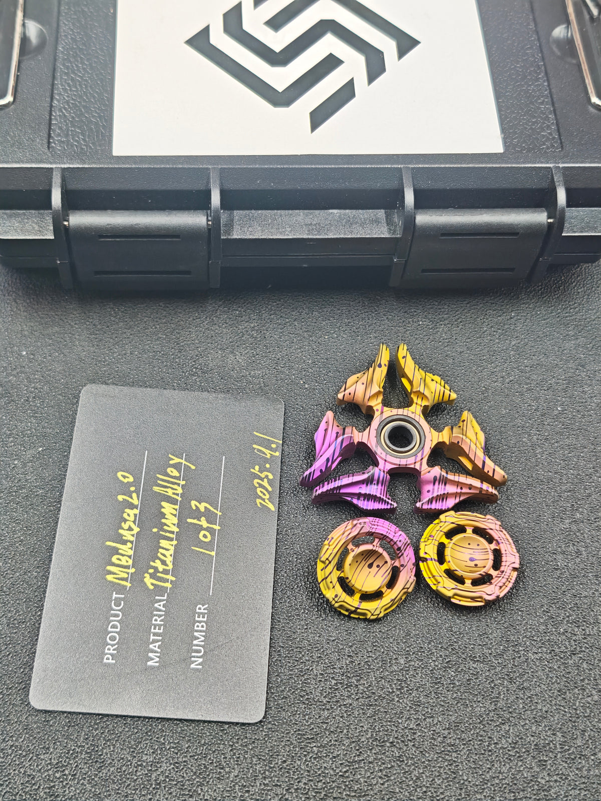 Sandblasted Medusa 2.0 Titanium Color-Anodized