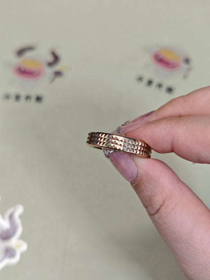 Paris Stud Mokume Copper