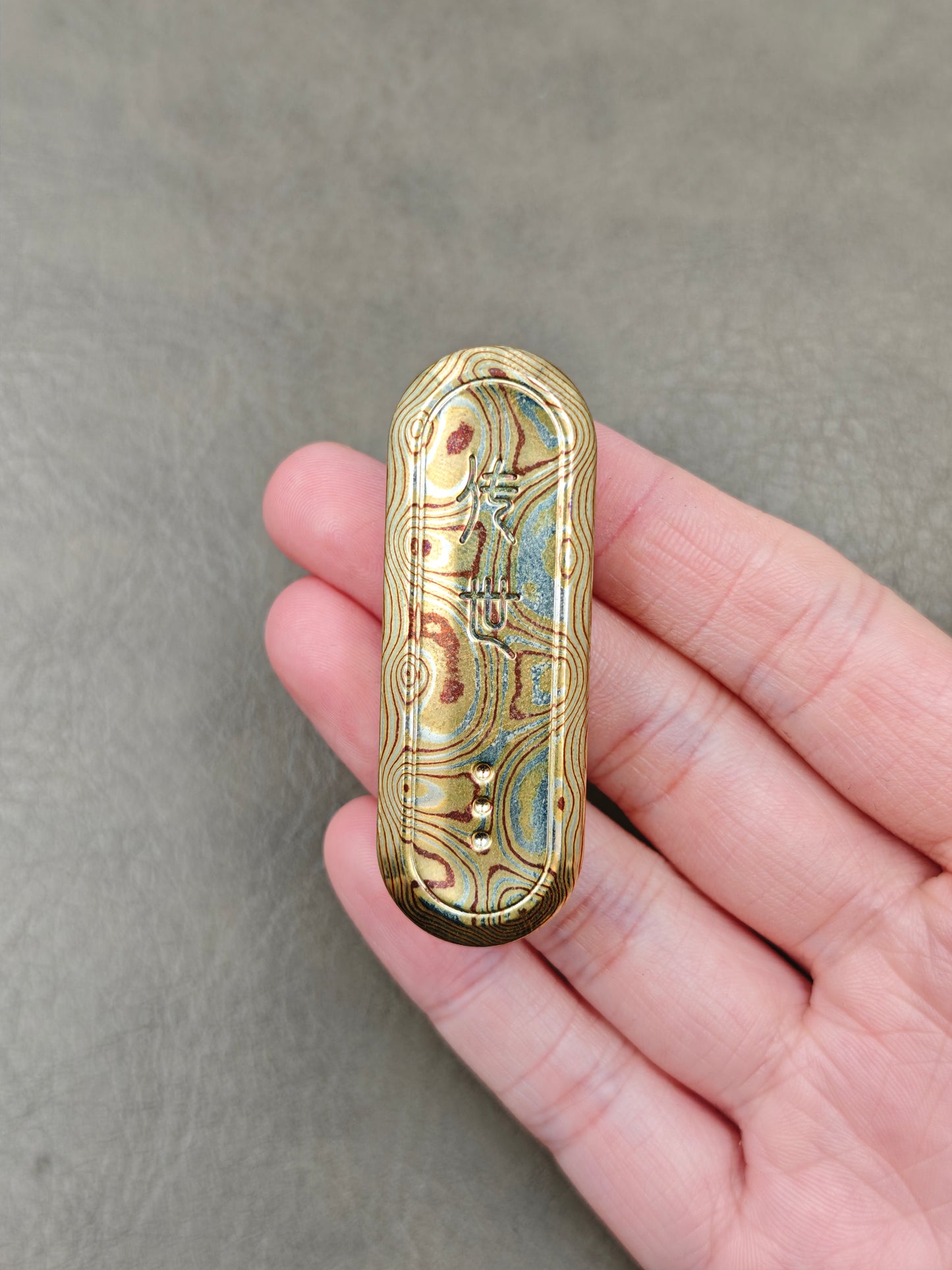 Lucky Draw Copper Mokume