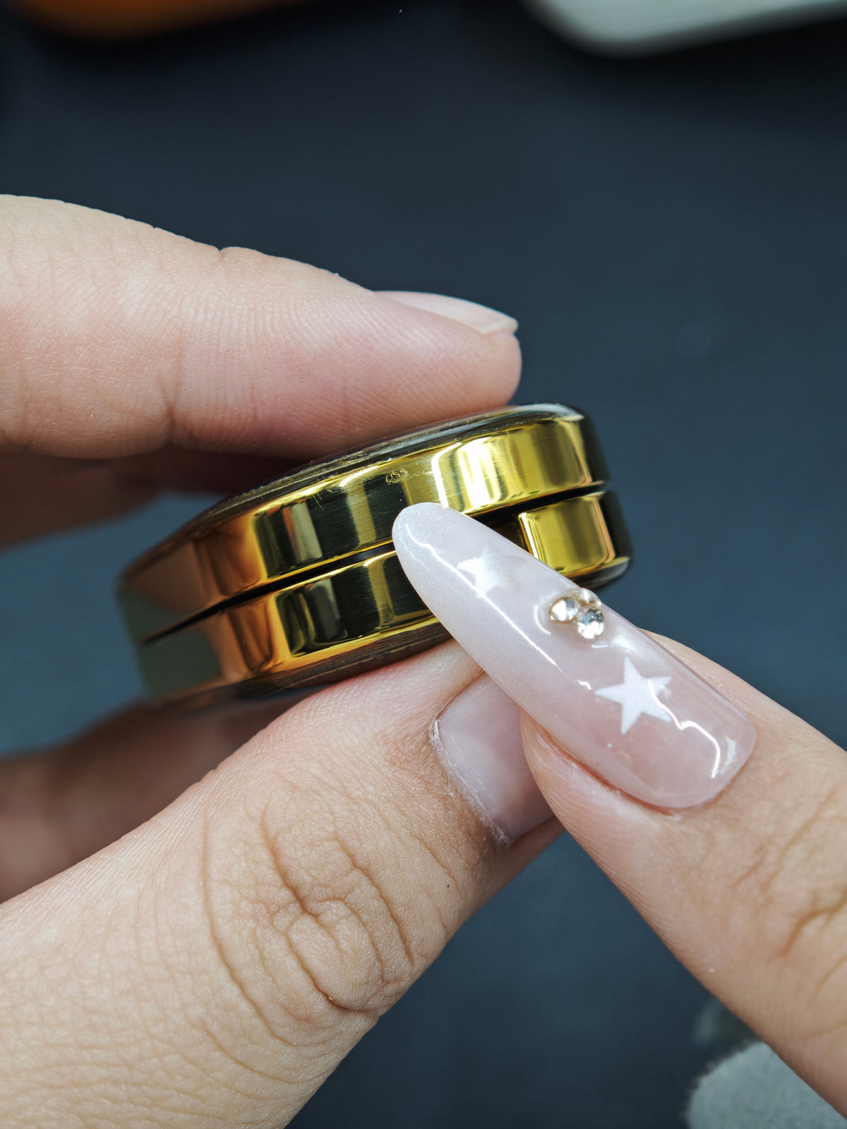 Dragon Rhythm Titanium Gold Plated Resin-Sealed