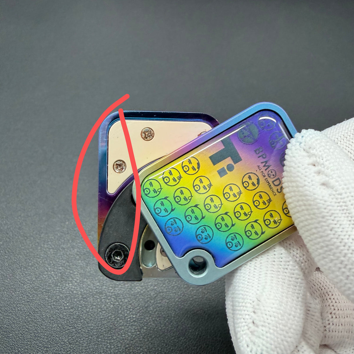 Price Tag Nine Palace Titanium Color-Anodized