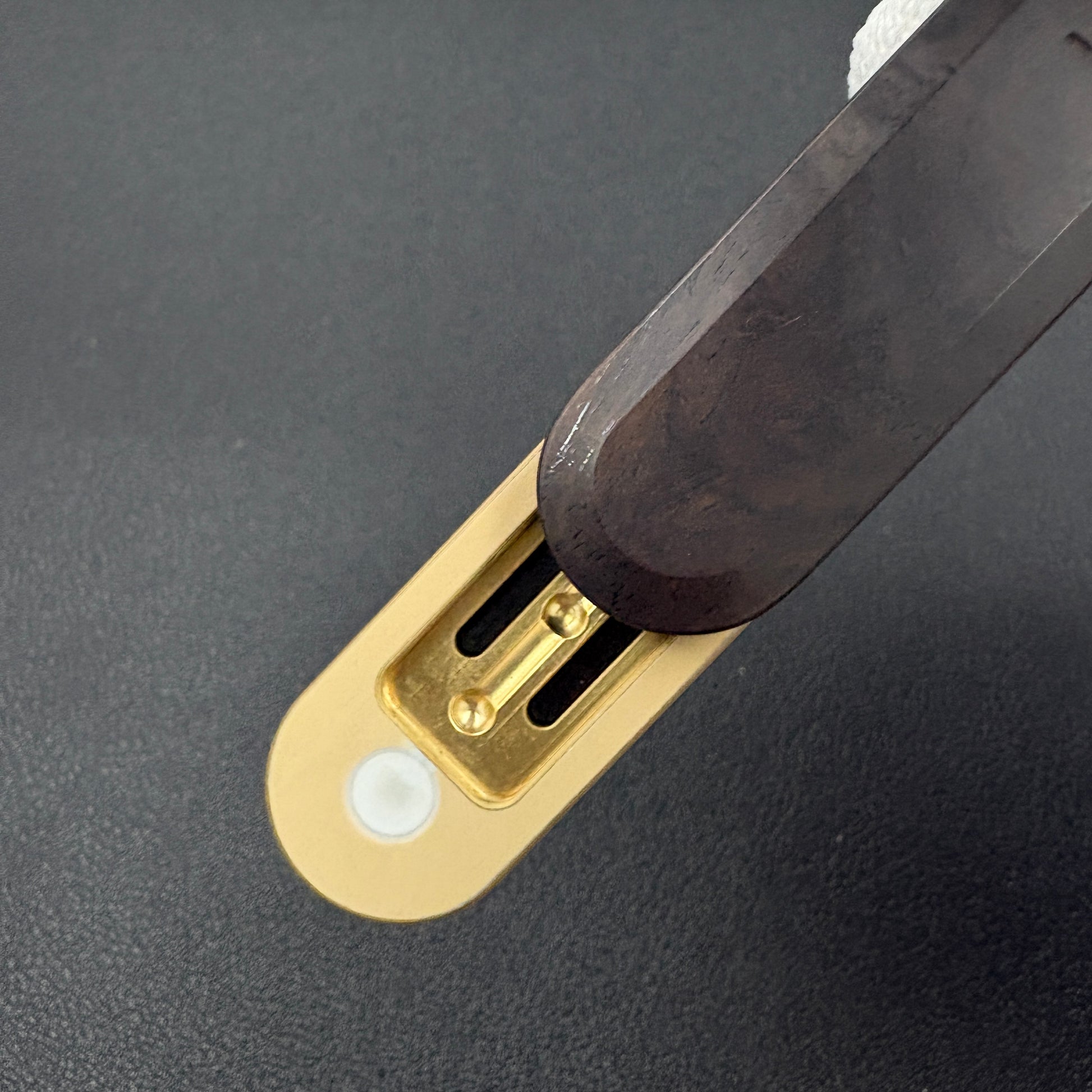 Spice Pin Brass African Blackwood