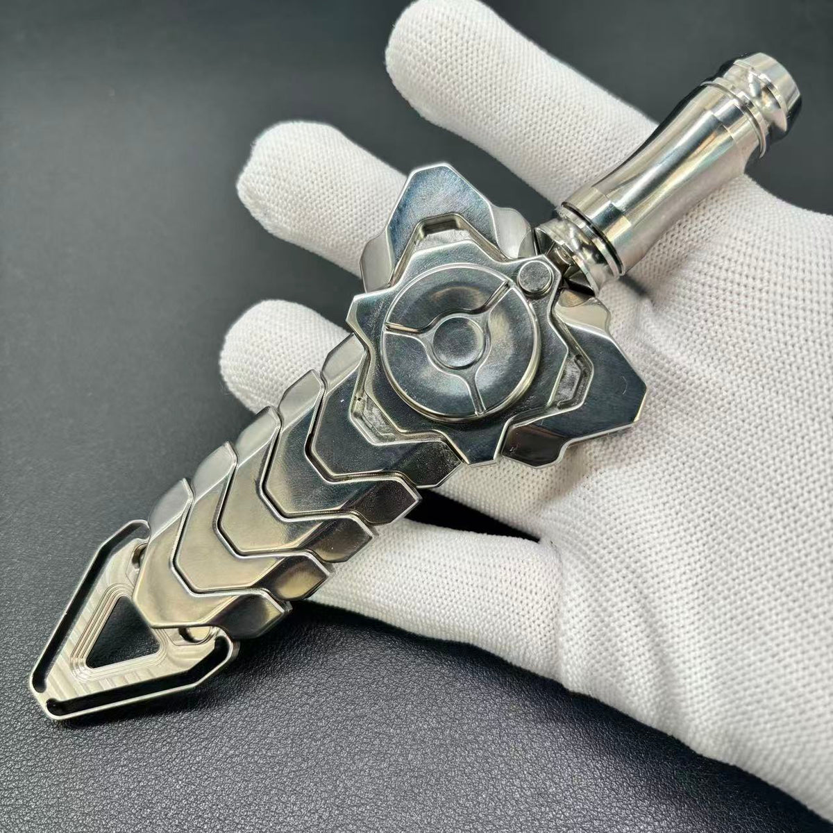 Rattlesnake Sword Titanium Polished