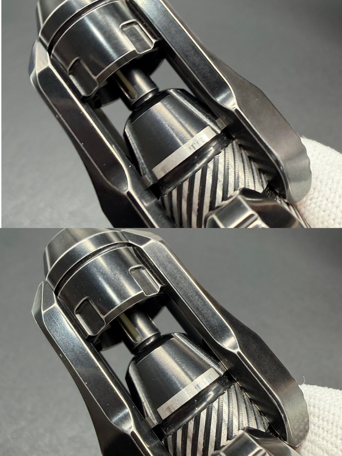 Lazer Crystalized r Stainless Steel Distressed