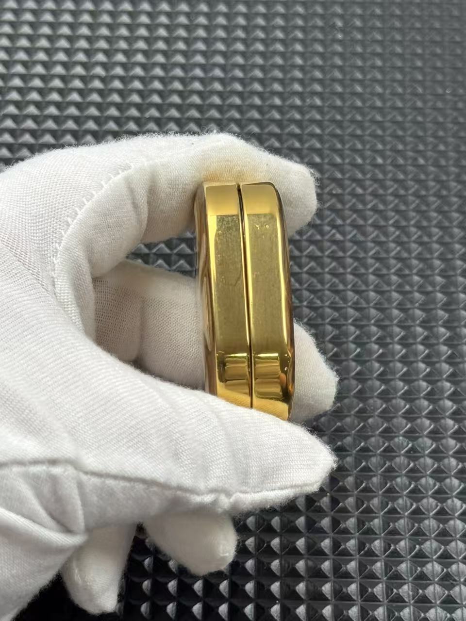 Ripple 2.0 Stainless Steel Gold Plated Resin-Sealed