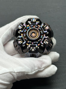 Ancient Iron Shell Opening Zircuti Polished