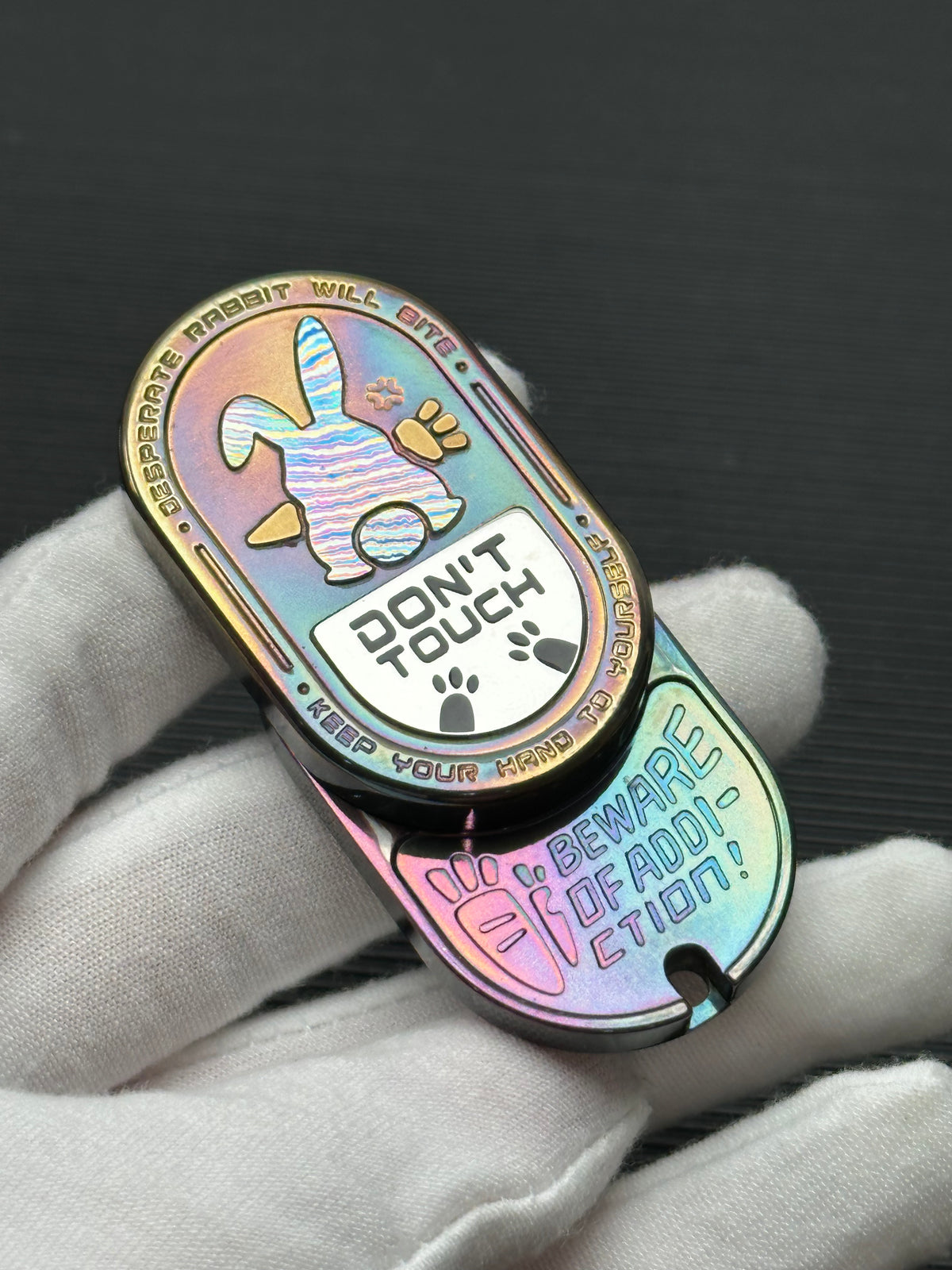 Grumpy Rabbit Rhythm Zirconium Oil Slick