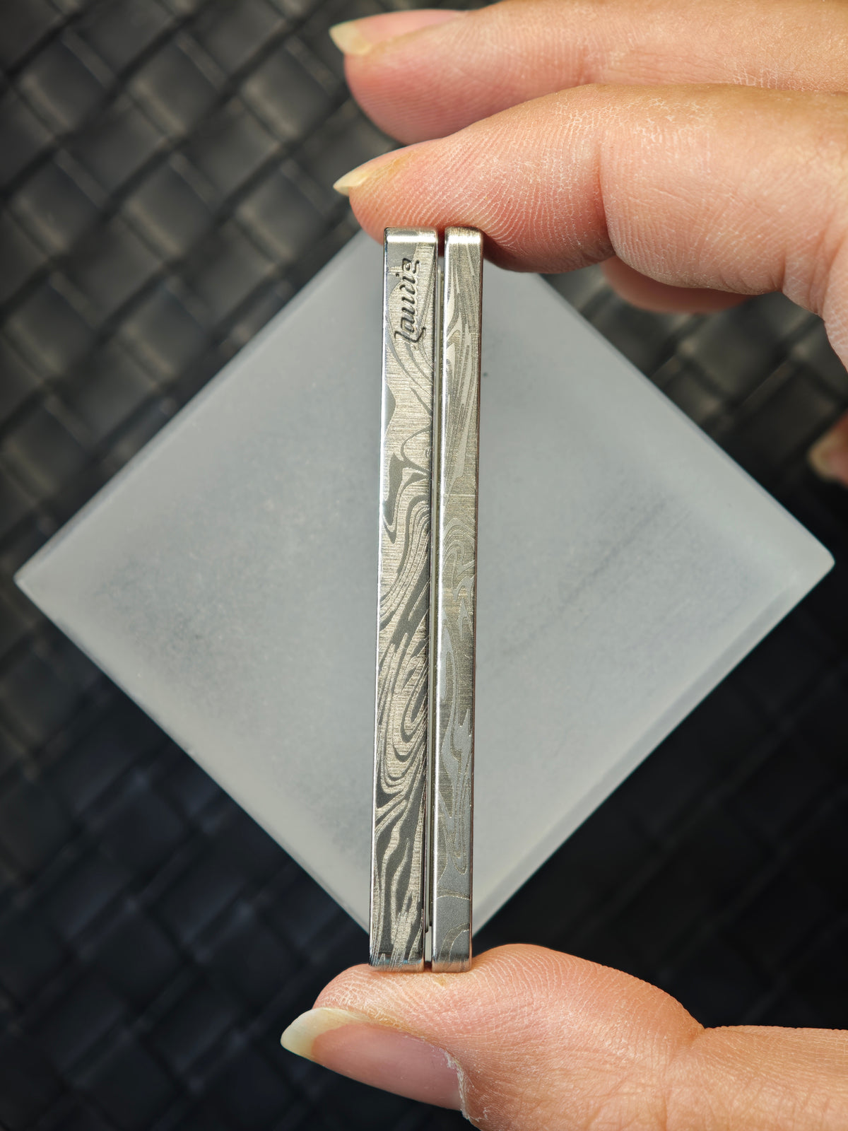 Frog Stainless Steel Engraved
