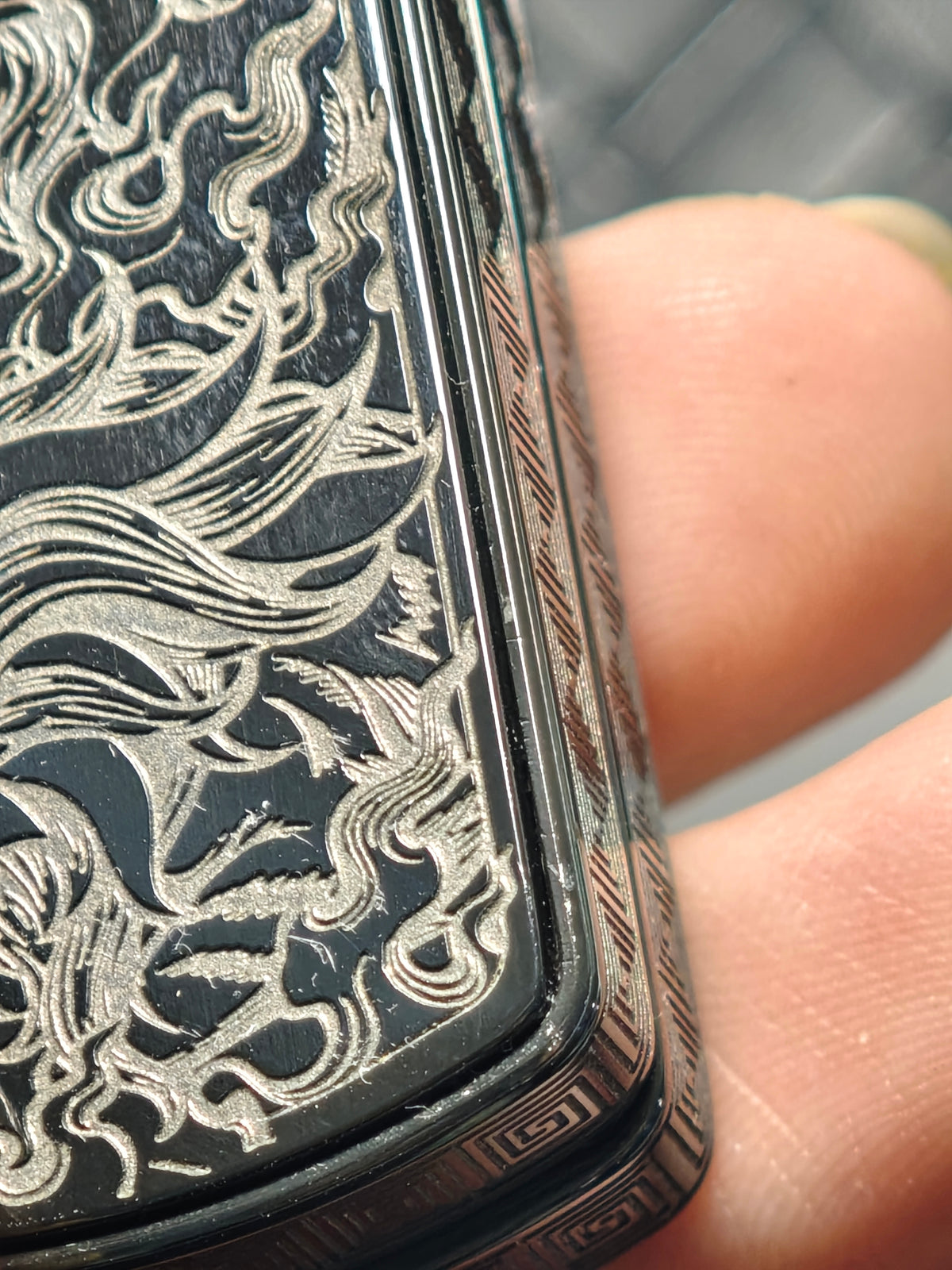 Root Three Zirconium Engraved Polished Limited Edition