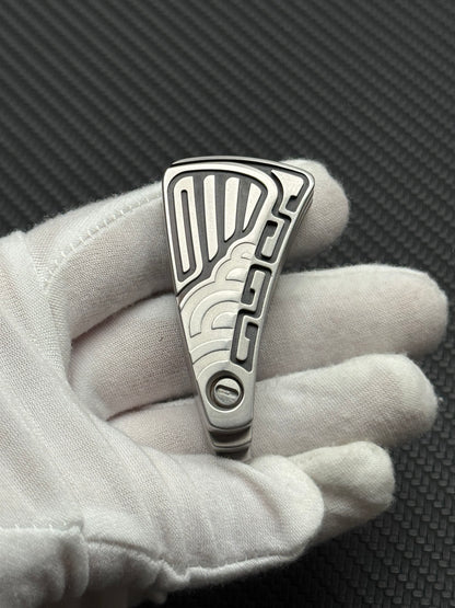 NAYICI Peacock Feather Stainless Steel