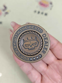 Dealer Button Brass