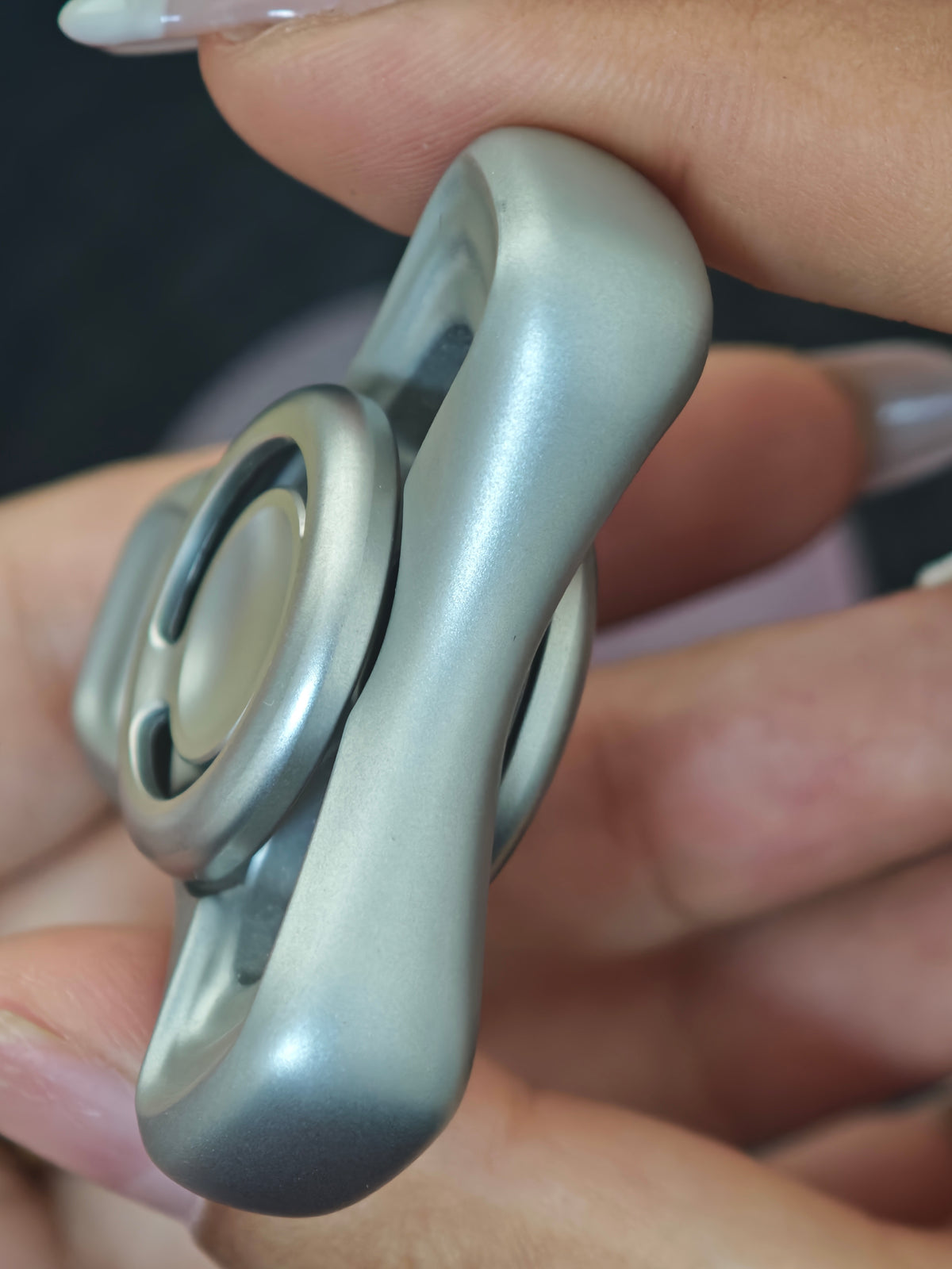 Folding Leaf Mini Stainless Steel Blasted