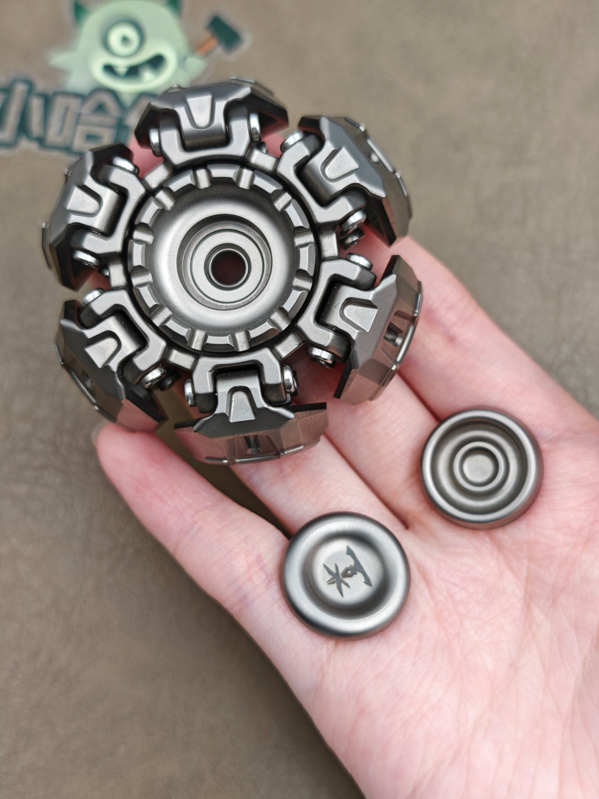 Ancient Iron Shell Opening Titanium Stonewashed