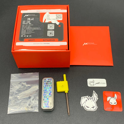 Feng Ling Stainless Steel Color-Anodized Resin-Sealed Blasted