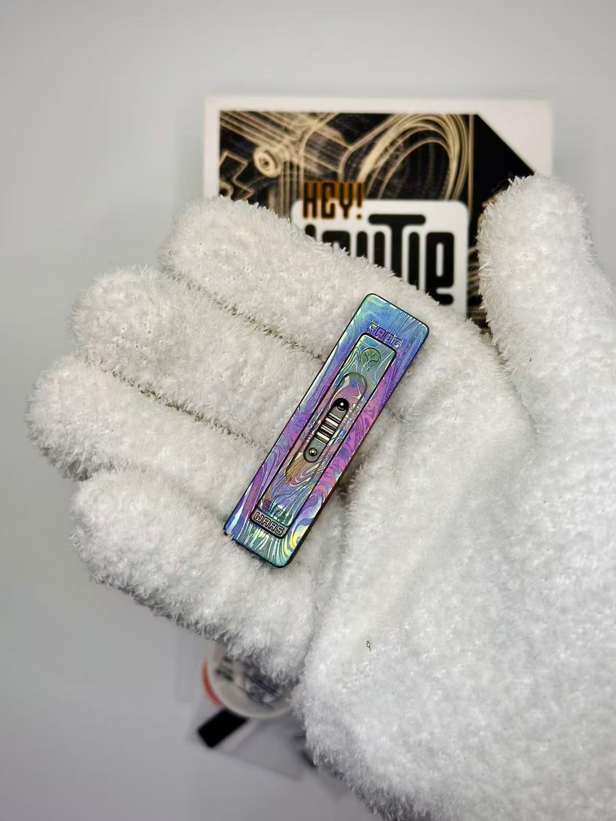 Frog Titanium Engraved