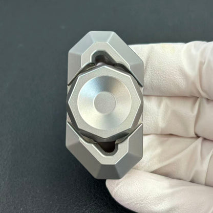 Crystal Twin Leaf Stainless Steel Blasted
