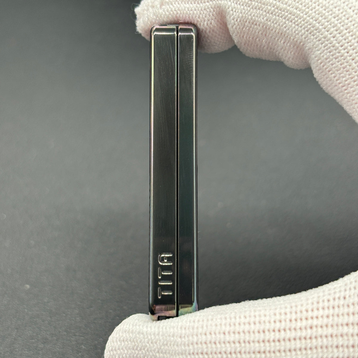 Tita Zirconium Color-Anodized Engraved Polished