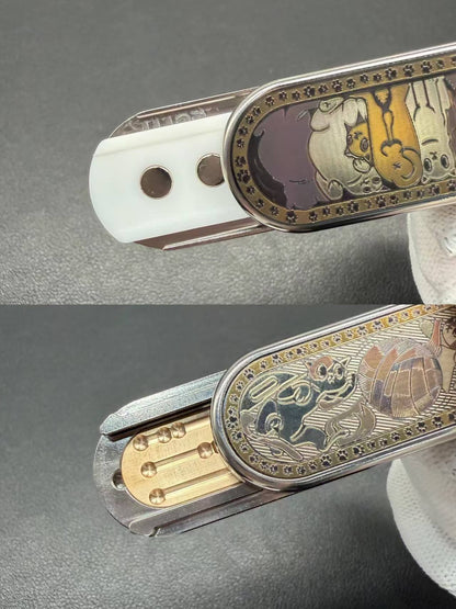 Ming Yin Titanium Engraved