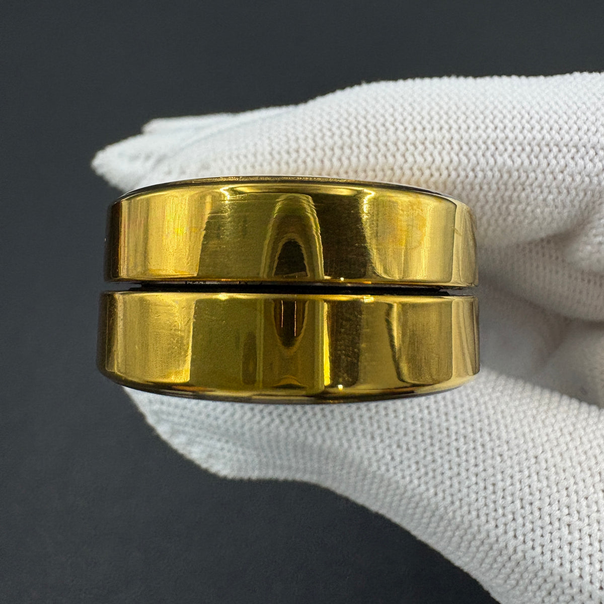 Ling Yun 3.0 Stainless Steel Gold Plated Resin-Sealed