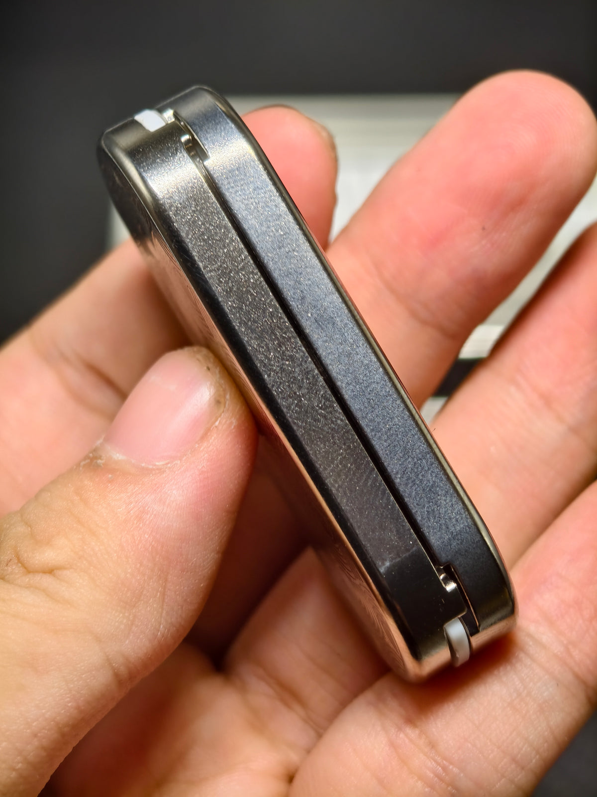 Ming Yin Titanium Color-Anodized Engraved