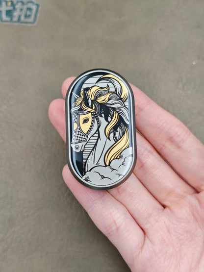 Year of Horse Titanium Resin-Sealed Engraved Limited Edition